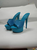 Slippers Women Summer New Black High Heels 15cm Color Club Sexy High Platform Thin Party Girl Show Sandals Plus Size