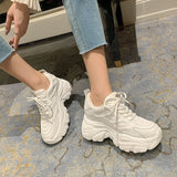 Size 33-39 Women Sneakers 2023 Fashion Platform High Heels Shoes For Woman Spring Casual Daily Lady Street