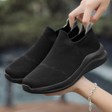Breakj Women's Shoes Autumn New Couple Flying Socks Mesh Cloth Shoes Trend Fashion Casual Sneakers Ladies Running