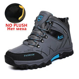 Men Winter Snow Boots Waterproof Leather Sneakers Super Warm Men's Boots Outdoor Male Hiking Boots Work