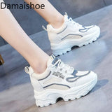 Heel White Shoes Trendy Women's Shoes 2023 New Breathable Thick Bottom Versatile Casual Shoe Comfortable Women's