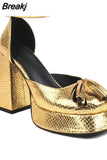 High Heeled Women Pumps 2023 Vintage Buckle Mary Jane Shoes Great Quality In Spring Summer All-match Temperament