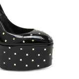 Pumps Women Platform Shoes Office Lady Chunky Heels Ladies Shoes Rivet Ankle Strap Thick Bottom Wedding Shoes For