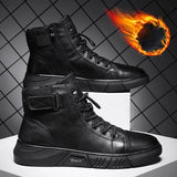 Men's Sneaker Trend High Top Platform Shoes for Men 2022 Spring Vulcanized Shoes Male Ankle Boots Soft Sports