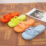 New Summer High Platform Slippers Women 2023 Plus Size Non Slip Beach Sandals Woman Thick Bottom Slides Shoes