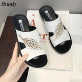 Women New Slippers with Slope with Large Size Middle-aged Elderly Shoes Non-slip Comfortable Fashion Soft Bottom