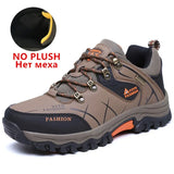 Men Winter Snow Boots Waterproof Leather Sneakers Super Warm Men's Boots Outdoor Male Hiking Boots Work