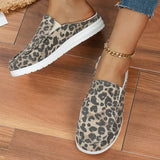 Print Half-slipper Print Casual Slip-on Shoes Retro Light and Comfortable Walking Vulcanized Shoes Women's Large