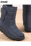 Women Boots Mid-Calf Winter Shoes For Women Snow Boots Casual Watarproof Platform Heels Botas Mujer 2023 New Winter Boots