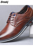 Men Shoes Business Brand Leather Shoes Fashion Casual Shoes for Men Black Brown Breathable Loafers Comfort Men'shoe