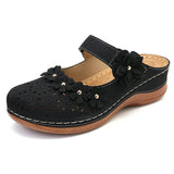 Fashion Sandals Flat Ladies Flower Sandals Comfortable Female Soft Bottom Shoes Leisure ladies Hollow Out Light