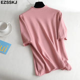 sleeve sweater solid slim Sweater Pullovers Women winter autumn thin O-neck chic 2021 sweater