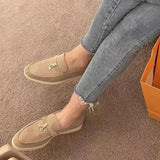 Real Leather Women Flats Shoes 2023 Spring Fashion Loafers Casual Shoes For Woman Daily Office Lady Footwear Size