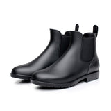 Chelsea Rain Shoes Woman Ankle Rainboots Rubber Boots Non-slip Water Shoes Female Galoshes Overboot for