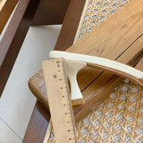 Breakj Slippers Women Wear A Word To Drag 2024 New Square Fashion Fairy Wind And Cold