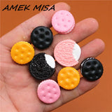 Resin Shoe Buckle Accessories Simulation Sandwich Biscuits Shoe Decoration Jibz for Croc Charms Bracelets Kids Gifts