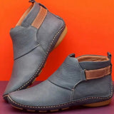 Women Winter Snow Boots Genuine Leather Ankle Spring Flat Shoes Woman Short Vintage Boots With Fur 2023 For Women