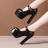 Hates Tiangao Cheongsam Catwalk Shoes, Women's Muffin Soles, Waterproof Platform, Pointed Models, Stage Performance
