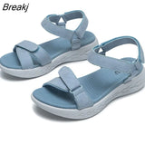 New Wedge Platform Sandals Women Retro Soft Sole British Sport Sandals Female Thick Bottom Breathable Comfortable