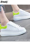 Women's Shoes Spring 2023 New Leather Summer Casual Flat Platform Male White Shoe Couples Fashion Sneakers Tennis Female Size