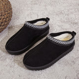 Breakj Winter New National Women's Cotton Shoes Half-Dragging Snow Boots Cotton Slippers Lace Is Very Explosive