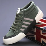 Breakj Autumn New Men's Shoes Trendy Shoes Men's High-Help Canvas Shoes Korean Version Of The Trend Of Leisure Shoes Breathable
