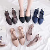 2023 New Women's Shoes Slingbacks Footwear Woman Wedges Sandals Women Slip-on Shoes Ladies Casual Pumps Female