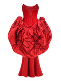 2025 Spring And Summer Women's Velvet Velvet Dress Flower Dress Dress