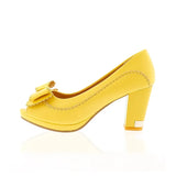 New women's Spike High Heels Peep Toe butterfly-knot Platform Shoes Woman Casual Pumps Big Size