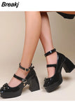 High Heeled Women Pumps 2023 New Fashion Niche Design Sense Mary Jean Shoes French Style Buckle Strap Pumps Spring