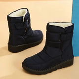 Platform Waterproof Snow Boots for Women 2023 Soft Sole Keep Warm Winter Boots Woman Non Slip Ankle Booties Plus