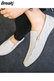 and Summer Men's Loafers Large Size Light and Comfortable Flat Shoes Men's Breathable Non-slip Soft Casual Canvas