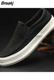 Men's Flat Loafers Driving Lazy Slip on Canvas Shoes Canvas Men Breathable Casual Driving Shoes 2023