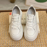 Size 35-40 Sneakers For Women Rela Leather High Heels Platform Shoes Women 2023 Fashion Pumps Baskets Luxury