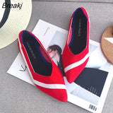 Simple Flat Shoes Women Comfortable Latex Insole Casual Shoes Candy Colors Pointed Single