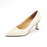 42 Simple Shoes Woman Pointed Toe Girls Dress Prom Pumps Split Leather Pump Shoes Shiny Candy