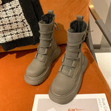 autumn new Martin boots women's autumn and winter short boots thick-soled inner increase women's boots motorcycle