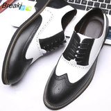 Men Dress Shoes Genuine Leather Fashion Groom Wedding Shoes Luxury Italian Style Oxford Shoes Mens Business Office Work