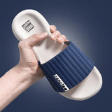 Mute Sippers Men Platform Shoes EVA Soft Indoor Home Slides For Men Non-slip Summer Sandals Couples Bathroom Shoes