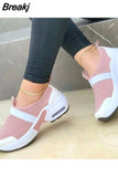 Mujer Women's Shoes 2023 Fashion Mesh Casual Sport Shoes Platform Wedge Sneakers Plus Size Flats Zapatillas