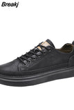 Men Casual Shoes Outdoor PU Leather Breathable Comfortable Men's Shoes 2023 Spring Men Sneackers Male Skate Shoes