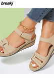 Women Sandals Summer 2023 Heels Sandals For Summer Shoes Women Platform Wedge Sandalias Mujer Heeled Sandals Female Footwear