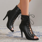 Sexy High Heels Sandals Women Summer Fashion Comfort Peep Toe Boots Stilettos Jazz Dance Female Shoes Party Sandalias