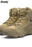 Autumn Winter Military Boots Outdoor Male Hiking Boots Men Special Force Desert Tactical Combat Ankle Boots Men Work