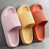 Leopard Thick Platform Slippers for Women Home Couple Soft Sole Slide Sandals Woman 2023 Summer Beach Flip Flops