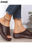 Women Sandals Peep Toe Platform Sandalias Mujer Heels Summer Shoes For Women Wedges Sandal With Platform Slippers Ladies