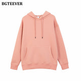 Winter Thicken Fleece Women Couple Sweatshirt Cotton Oversized Hoodies Sweatshirts Female Warm Pullovers
