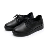 Kitchen Work Shoes for Women Restaurant Non-slip Walking Shoes Big Size 42 Flat Heel Oxford Flats Woman Fur