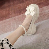 Lolita Shoes Women Japanese Style Mary Jane Shoes Women Vintage Shallow High Heels Chunky Platform Shoes Cosplay