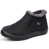 Women Boots Slip On Winter Shoes For Women Waterproof Ankle Boots Winter Boots Female Snow Botines 2023 Black Botas